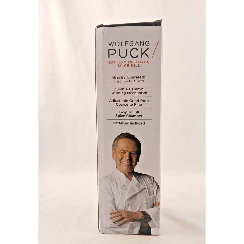 NEW Wolfgang Puck Electric Gravity Spice Mill Turquoise SWP2SM25